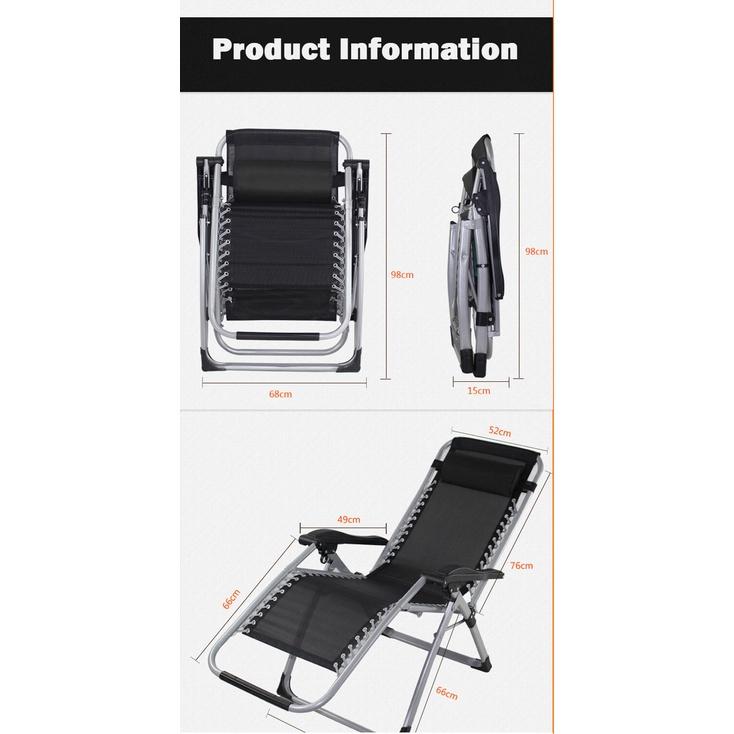 Portable Reclining Foldable Chair