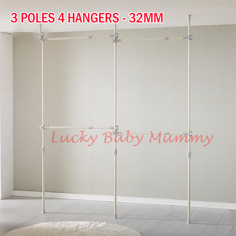 32mm Korean Standing Clothes Rack