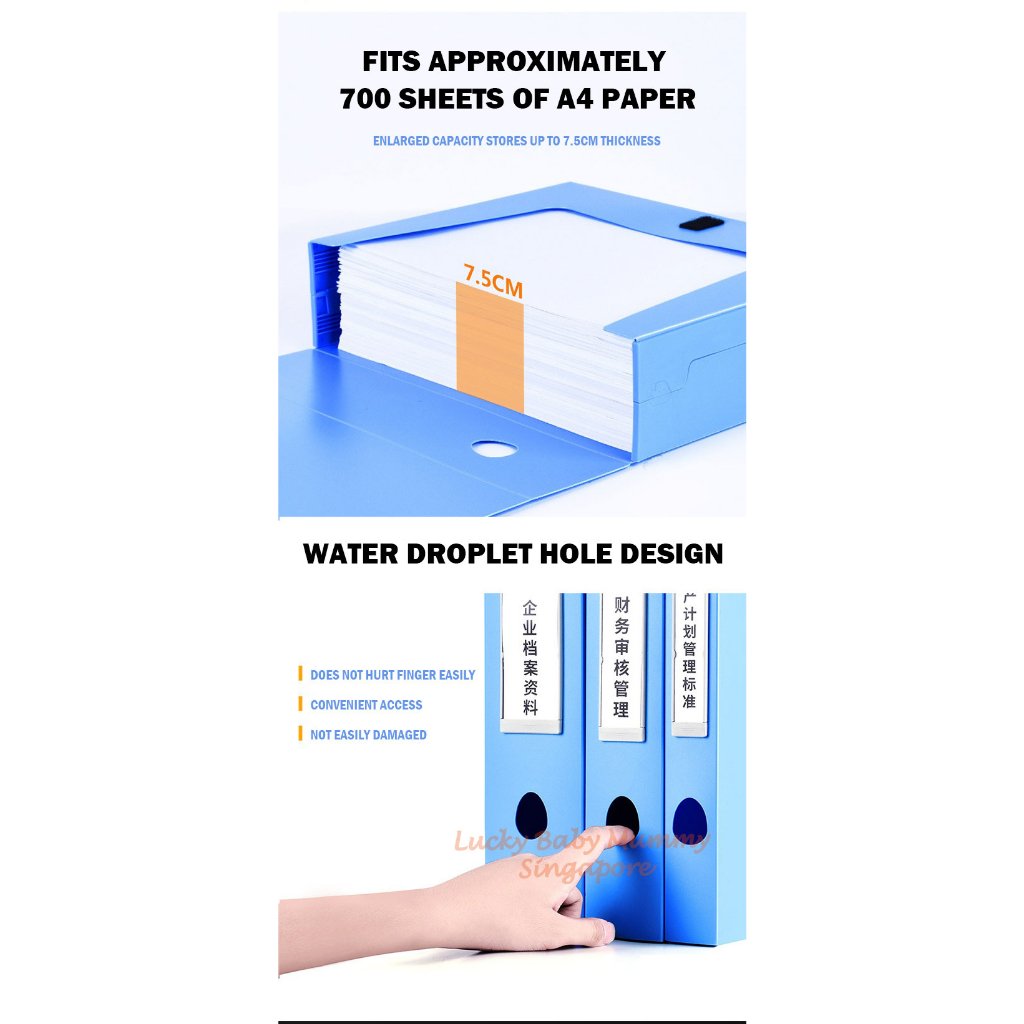 File Storage Box Printable A4 Foldable File Storage Box