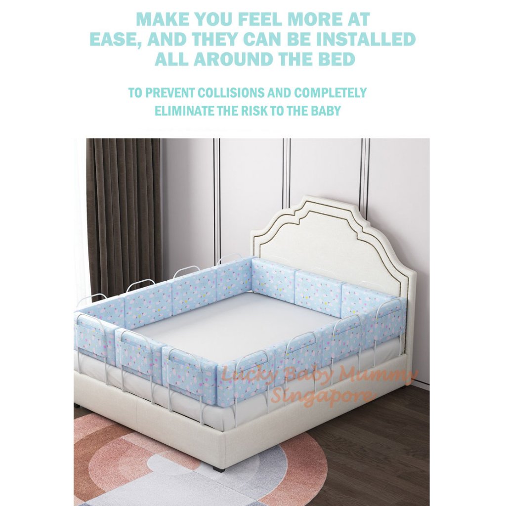 Soft Cushion Baby Bed Fence