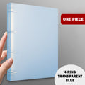 4 Ring- Transp Blue