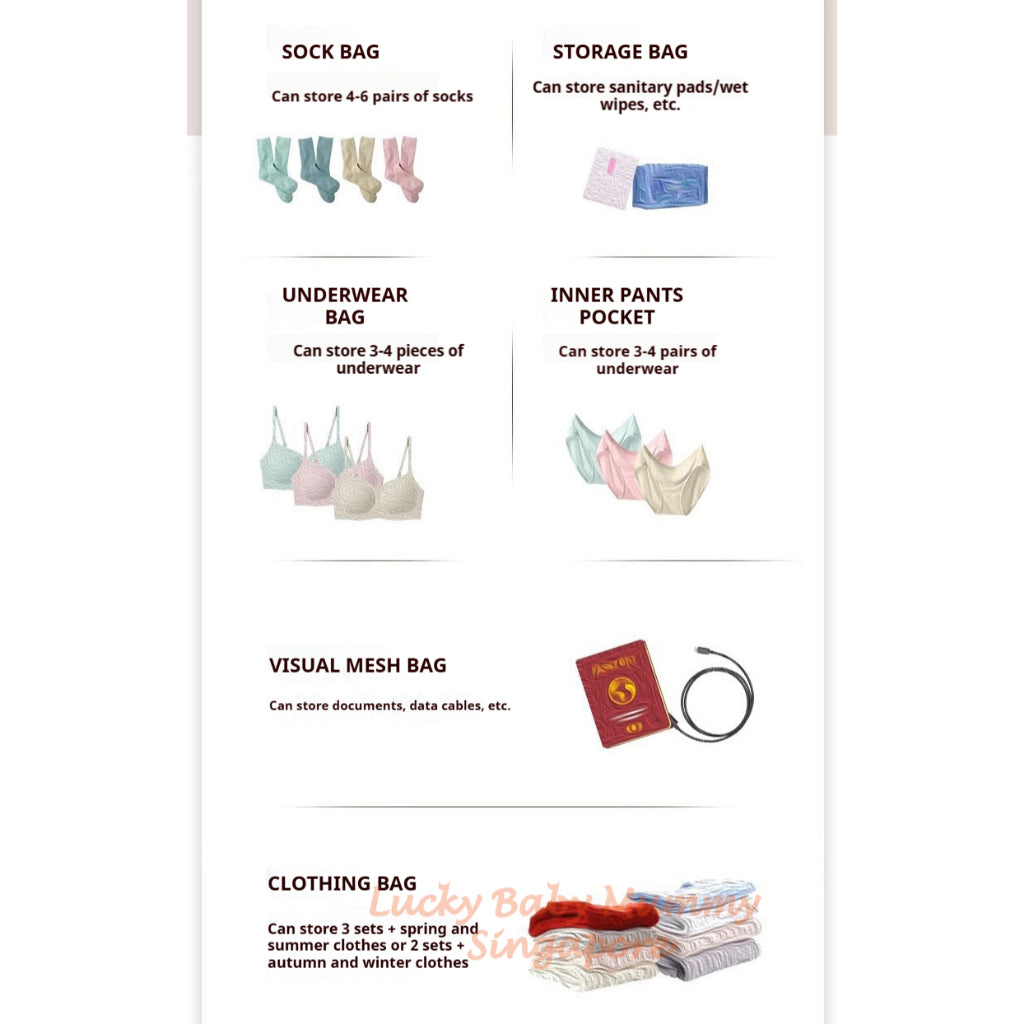 【SG Stock】Seven-in-one Travel Storage Bag