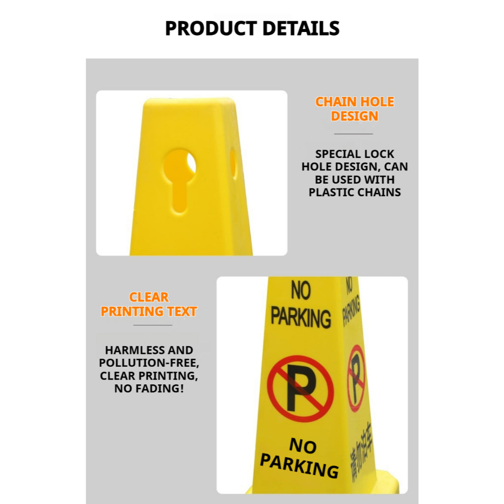 High Quality No Parking Traffic Safety Caution Cone Square Road Sign