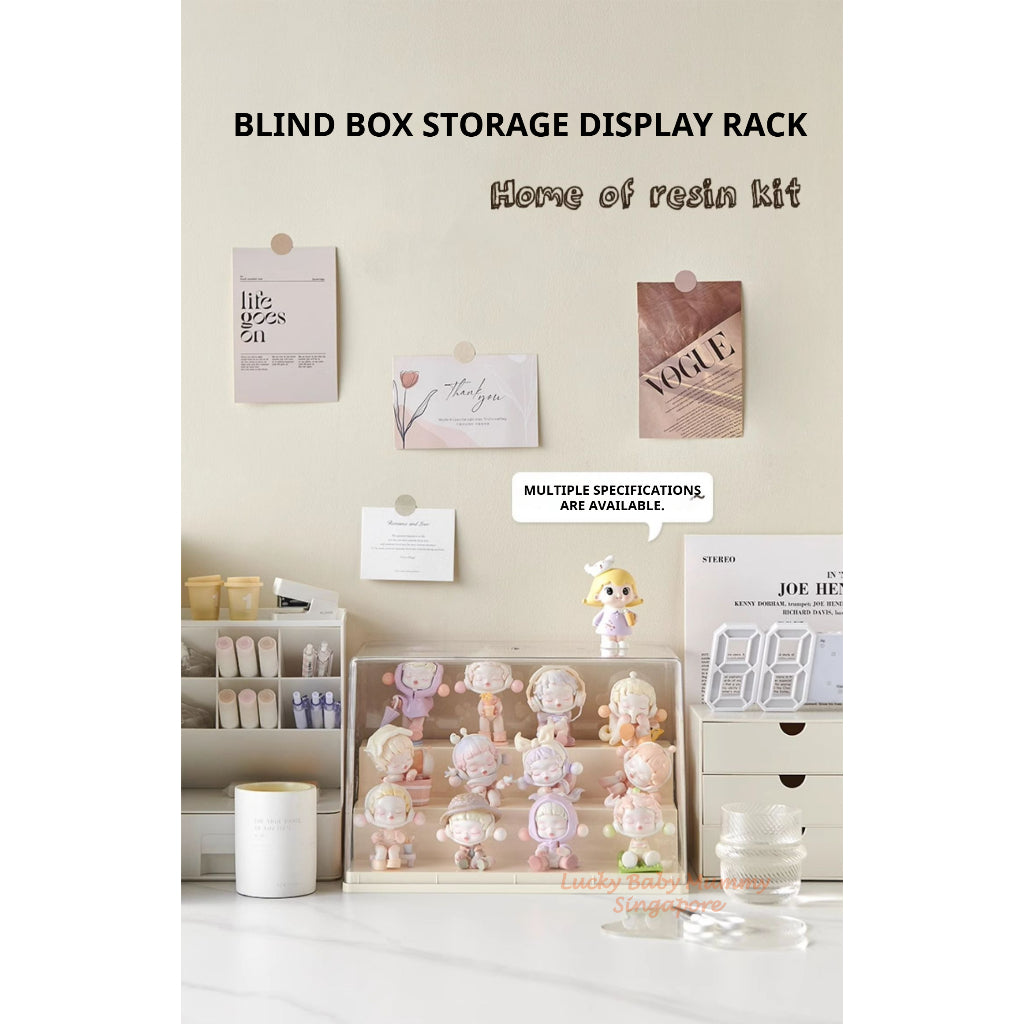 Blind Box Display Case Toy Storage Box/Dustproof Figurine Display Shelf/Acrylic Tiered Showcase