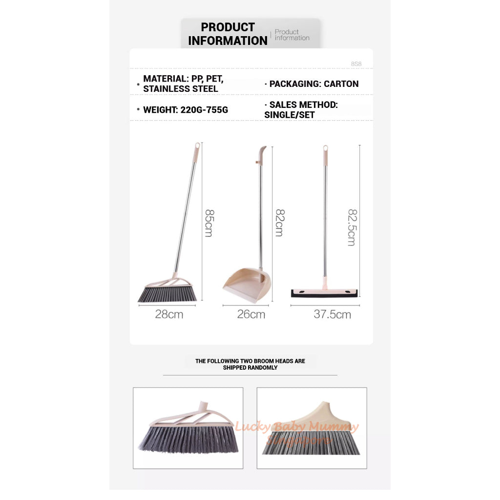 180° Rotating Broom Set