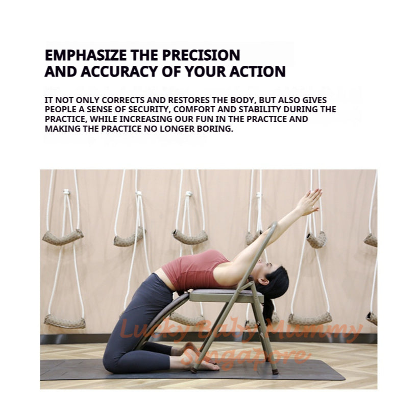 Foldable Yoga Chair with Backbend Support