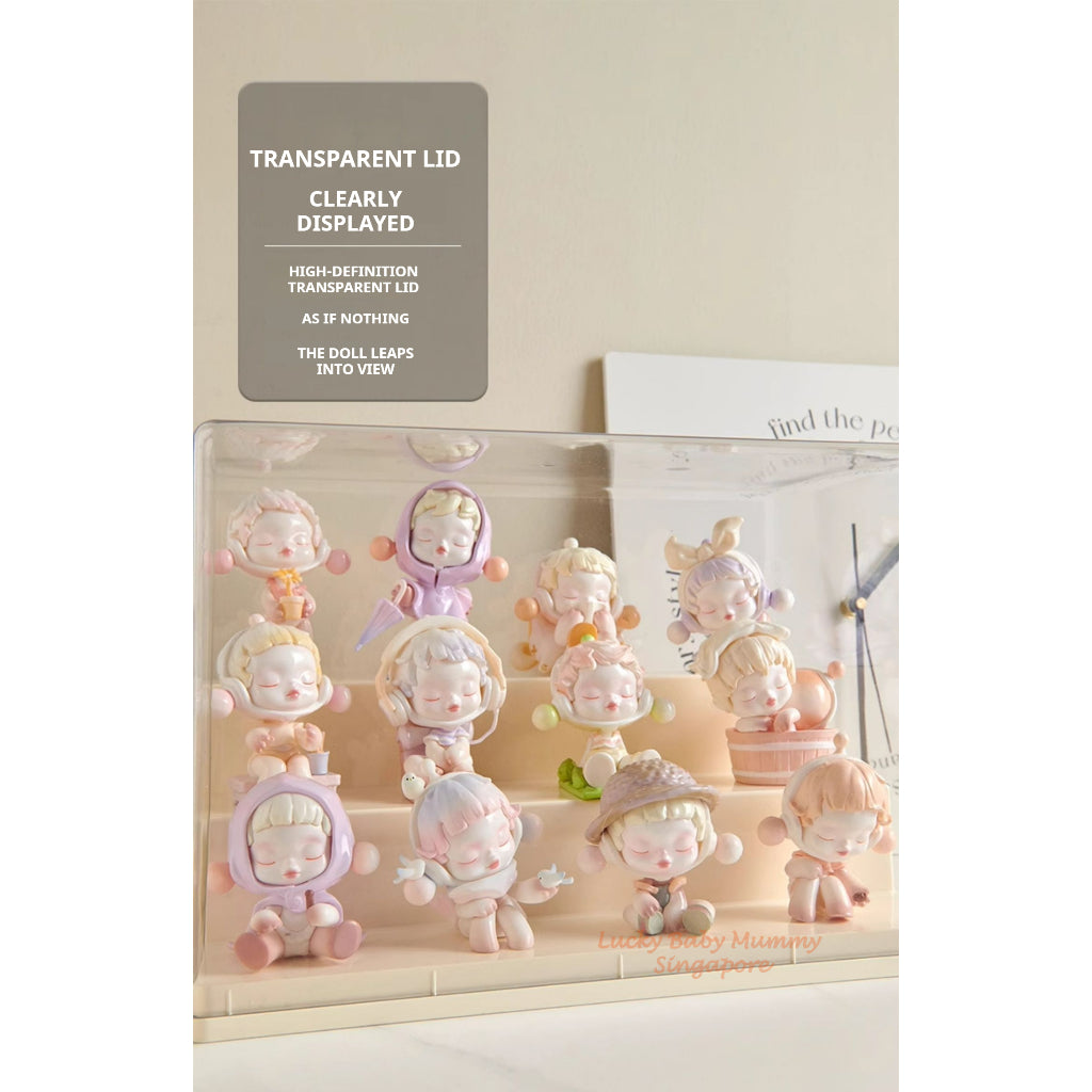 Blind Box Display Case Toy Storage Box/Dustproof Figurine Display Shelf/Acrylic Tiered Showcase