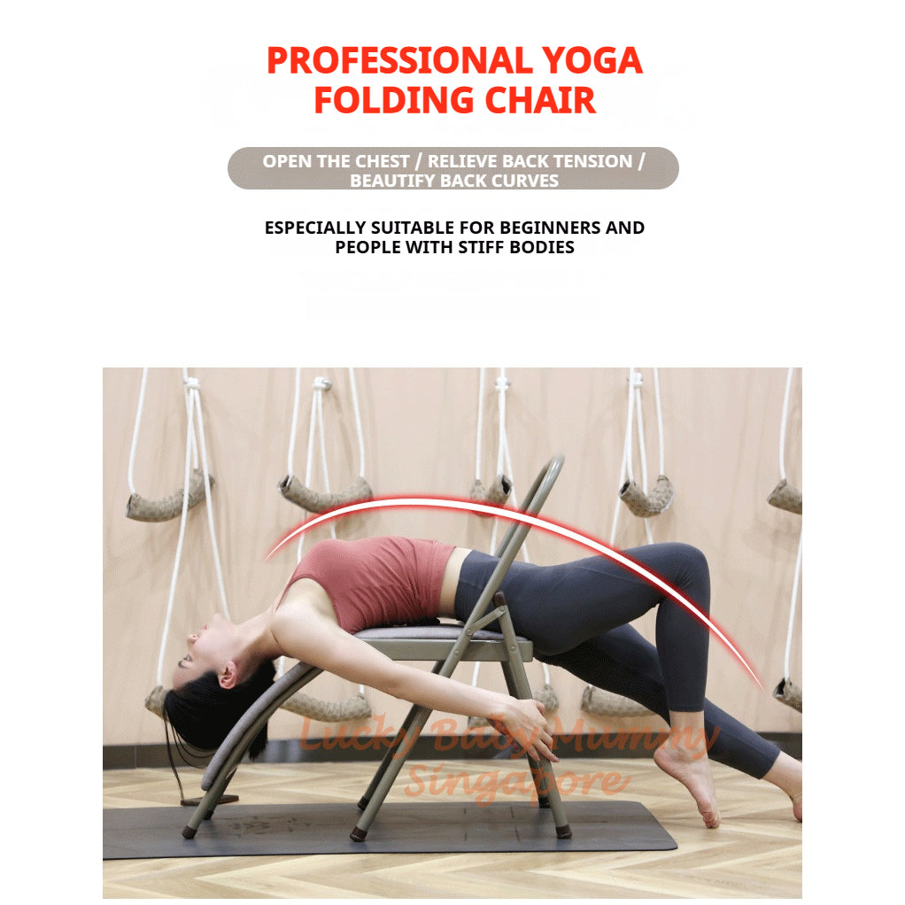 Foldable Yoga Chair with Backbend Support