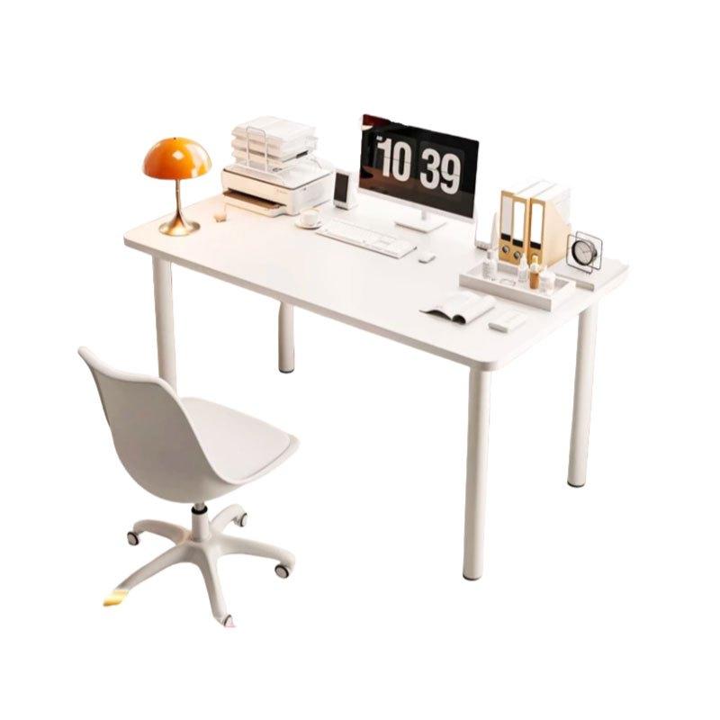 Rectangular Simple Modern Study Computer Office Household Table Writing Desk Living Room Foot Pad Adjustable