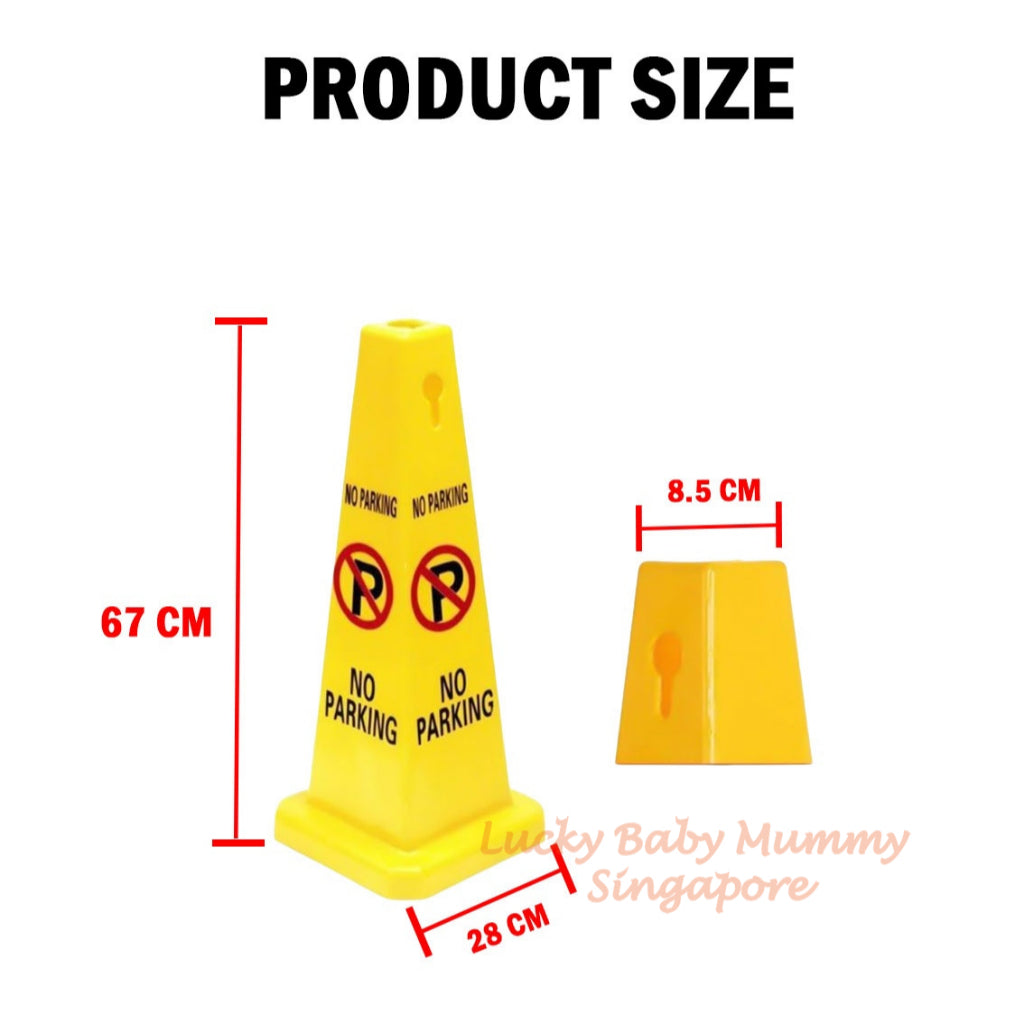 High Quality No Parking Traffic Safety Caution Cone Square Road Sign