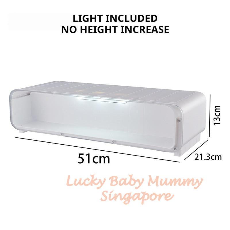 Monitor Heightening Stand with Drawer Storage/LED Display Blindbox Desktop Organizer Storage Rack