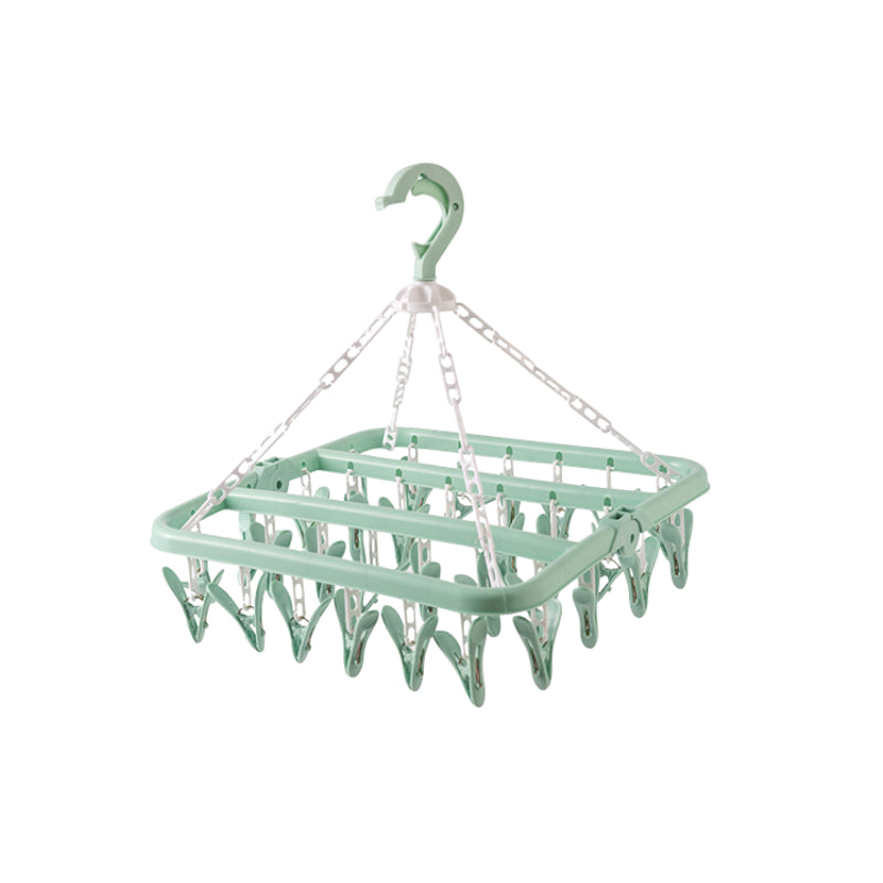 32 Clips Foldable Windproof Plastic Rack