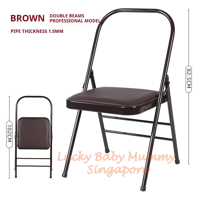 Foldable Yoga Chair with Backbend Support
