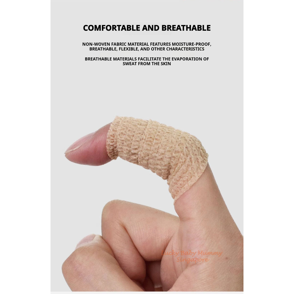 12 rolls Self-Adhesive Elastic Bandage Wrap/Waterproof Breathable Injury Tape for outdoor sports
