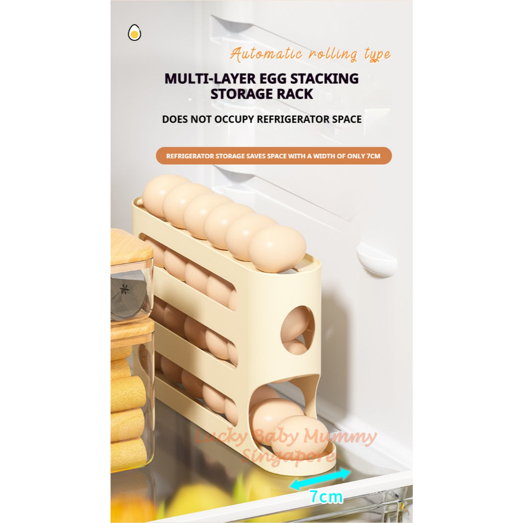 Auto Rolling Egg Storage Rack
