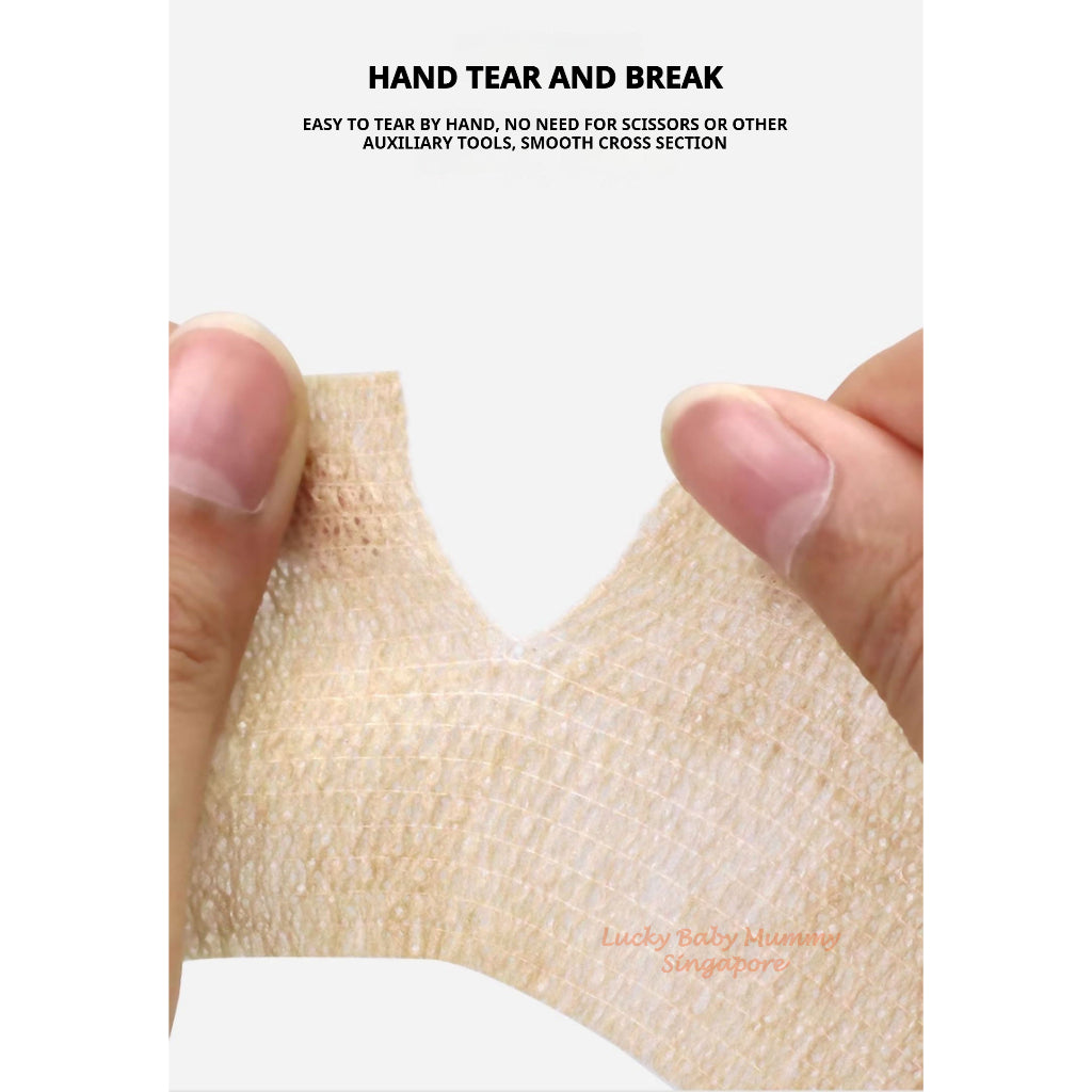 12 rolls Self-Adhesive Elastic Bandage Wrap/Waterproof Breathable Injury Tape for outdoor sports