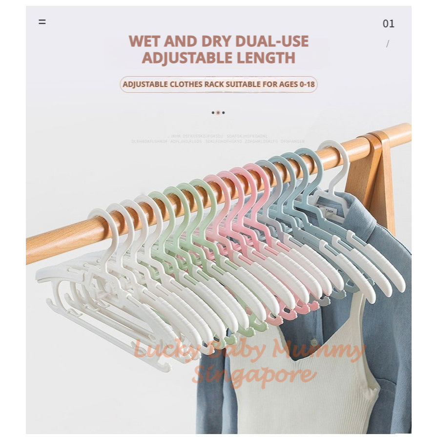 Adjustable Telescopic Baby Clothes Hanger Durable Hanger for Kids