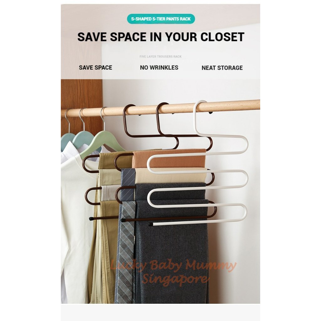 S-Shaped 5-Tier Pants Hanger