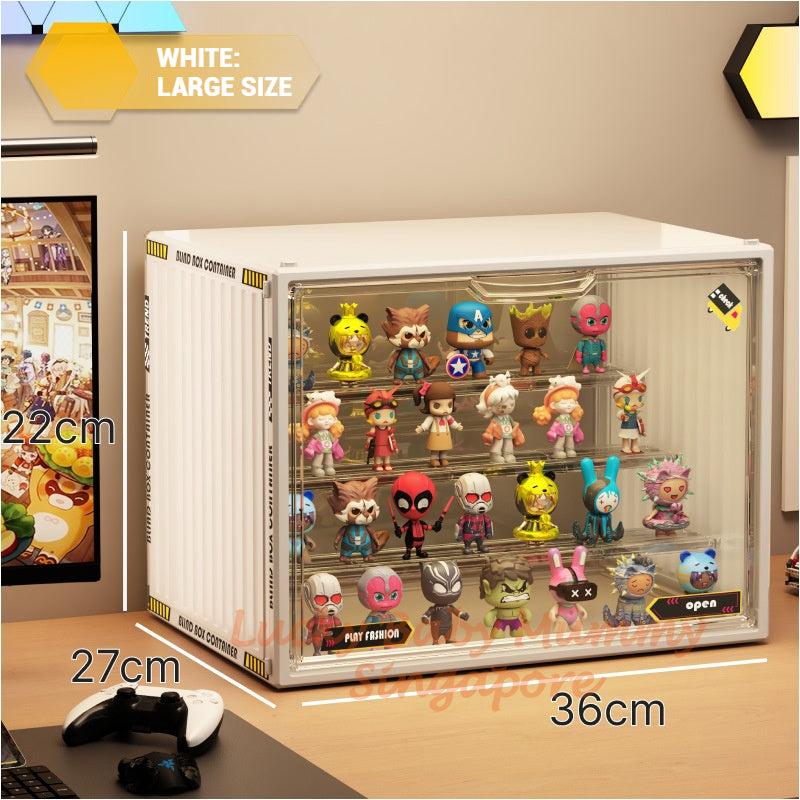 Large Capacity Acrylic Blind Box Storage Box / Transparency Figurines Display Box / POP MART Toys Display Rack