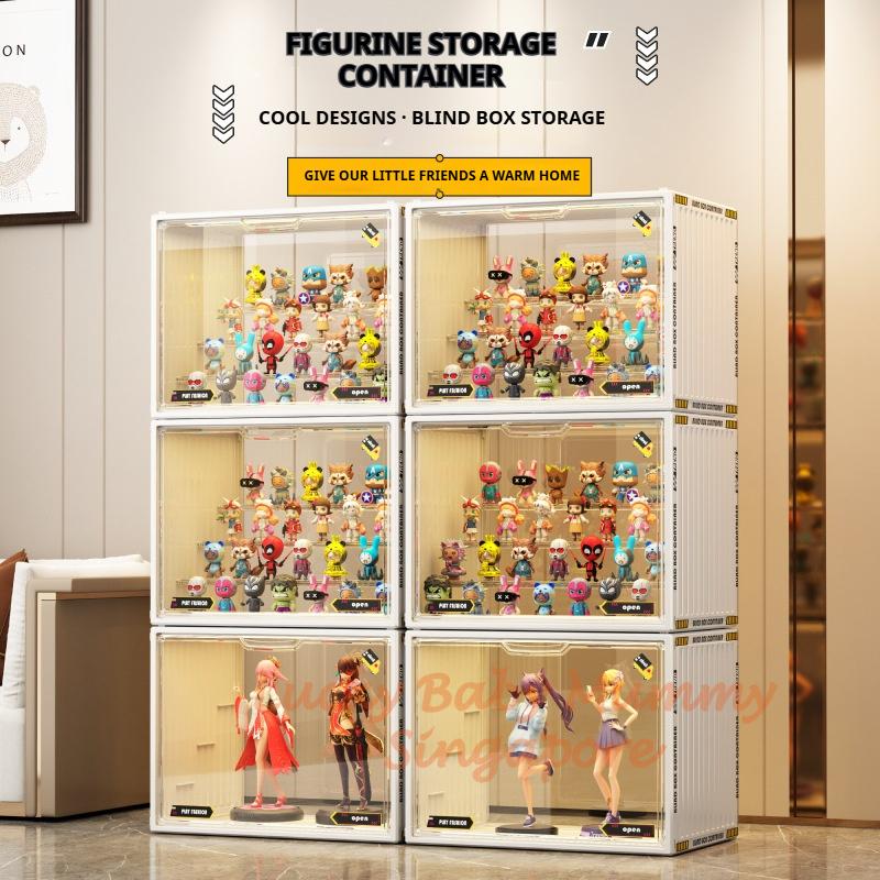 Large Capacity Acrylic Blind Box Storage Box / Transparency Figurines Display Box / POP MART Toys Display Rack