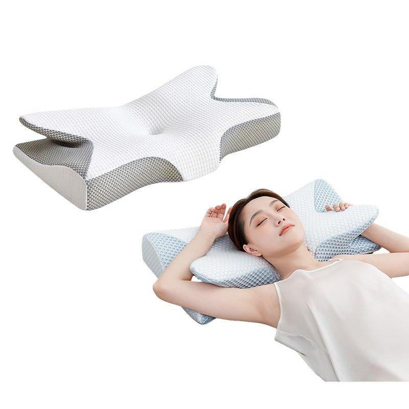 Ergonomics Star Pillow / Butterfly-Shaped Bidirectional Cervical Pillow / Comfortable Memory Cotton