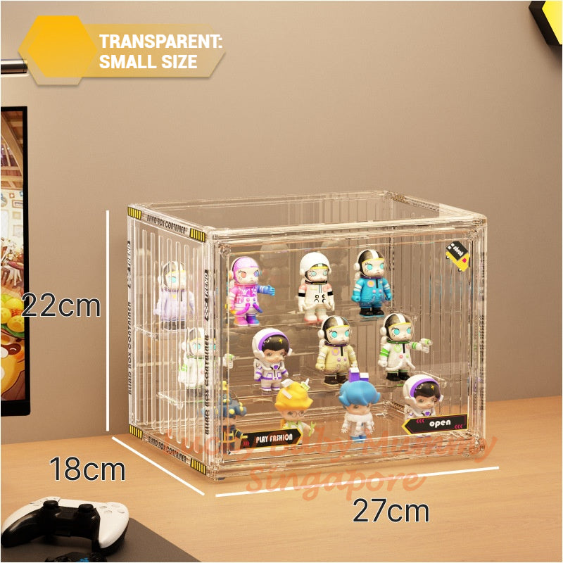 Large Capacity Acrylic Blind Box Storage Box / Transparency Figurines Display Box / POP MART Toys Display Rack