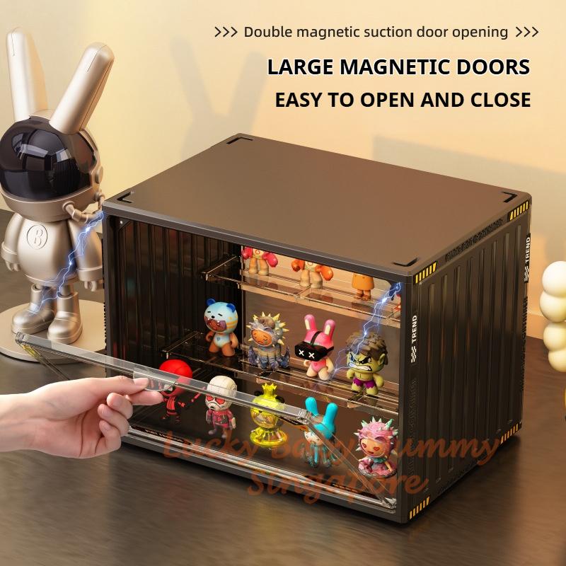 Large Capacity Acrylic Blind Box Storage Box / Transparency Figurines Display Box / POP MART Toys Display Rack