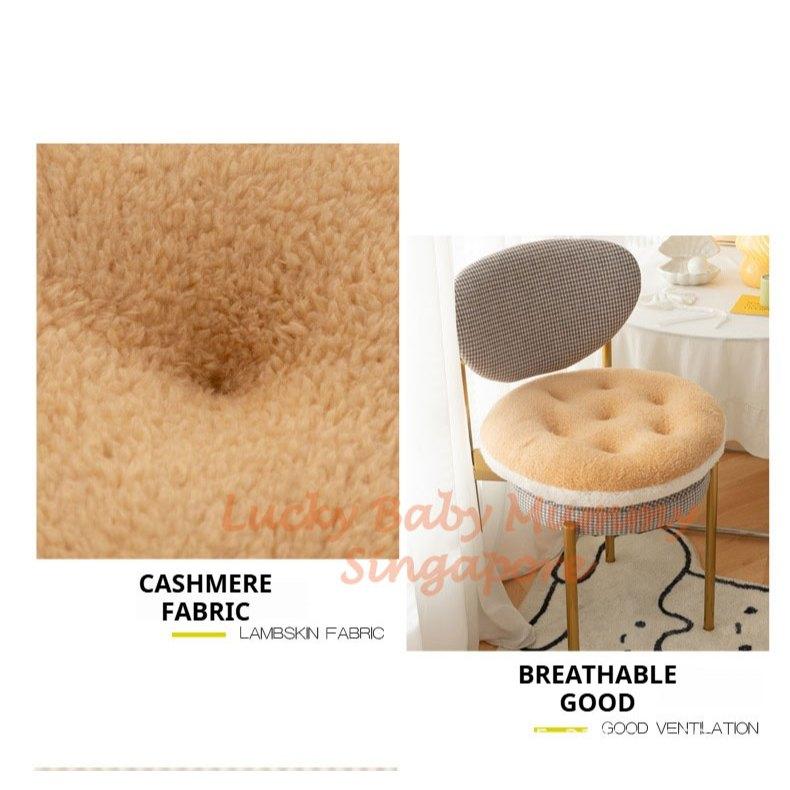 Fluffy Seat Cushion / Square Round Seat Cushion / Lambswool Cushion / Soft Touch And Comfortable