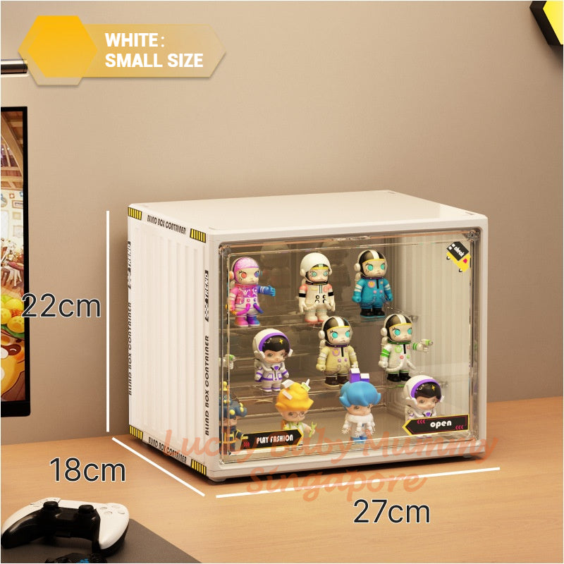 Large Capacity Acrylic Blind Box Storage Box / Transparency Figurines Display Box / POP MART Toys Display Rack