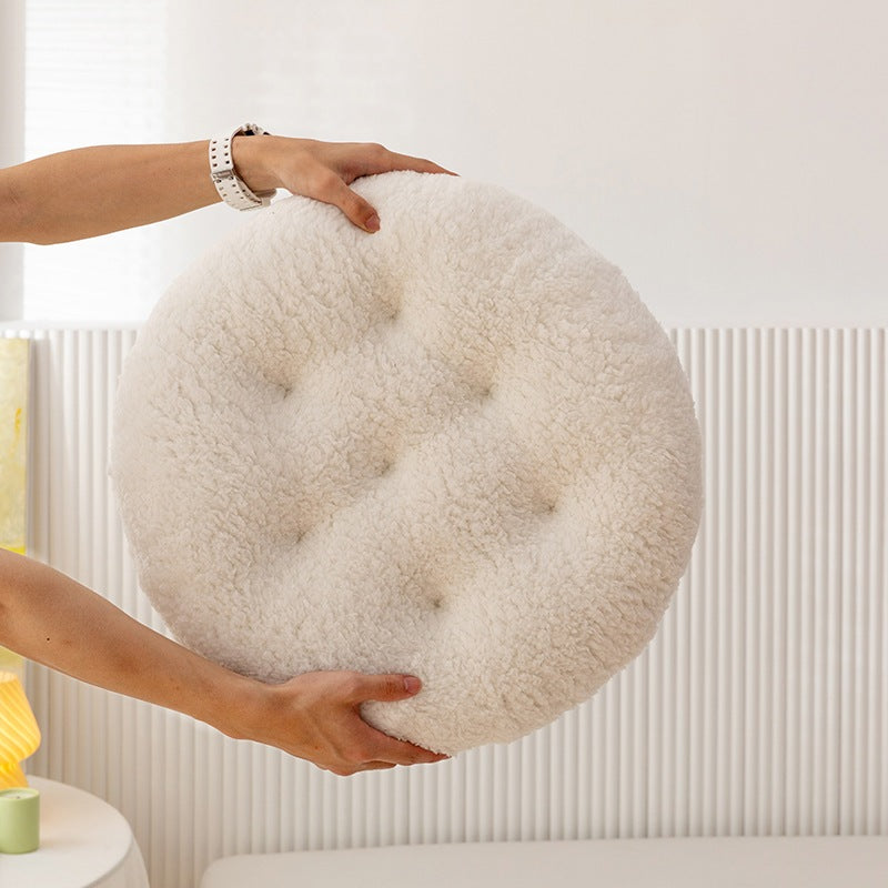 Fluffy Seat Cushion / Square Round Seat Cushion / Lambswool Cushion / Soft Touch And Comfortable