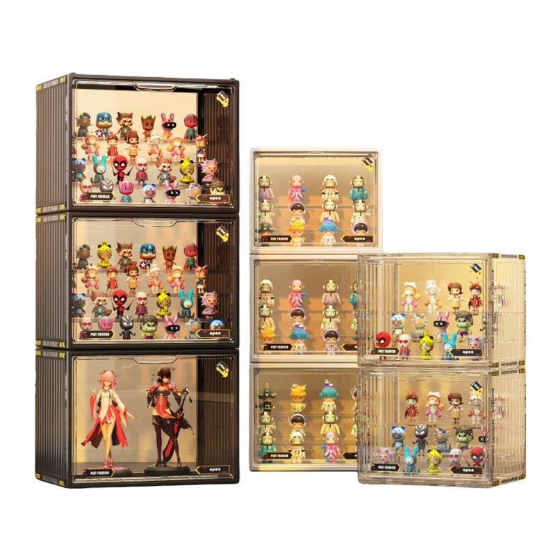 Large Capacity Acrylic Blind Box Storage Box / Transparency Figurines Display Box / POP MART Toys Display Rack