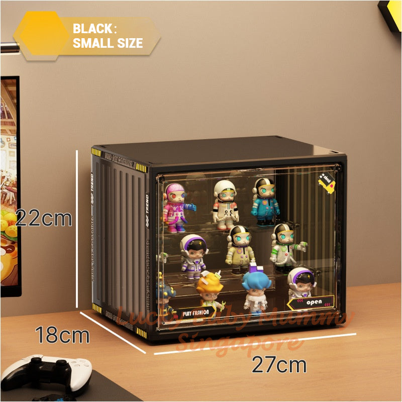 Large Capacity Acrylic Blind Box Storage Box / Transparency Figurines Display Box / POP MART Toys Display Rack