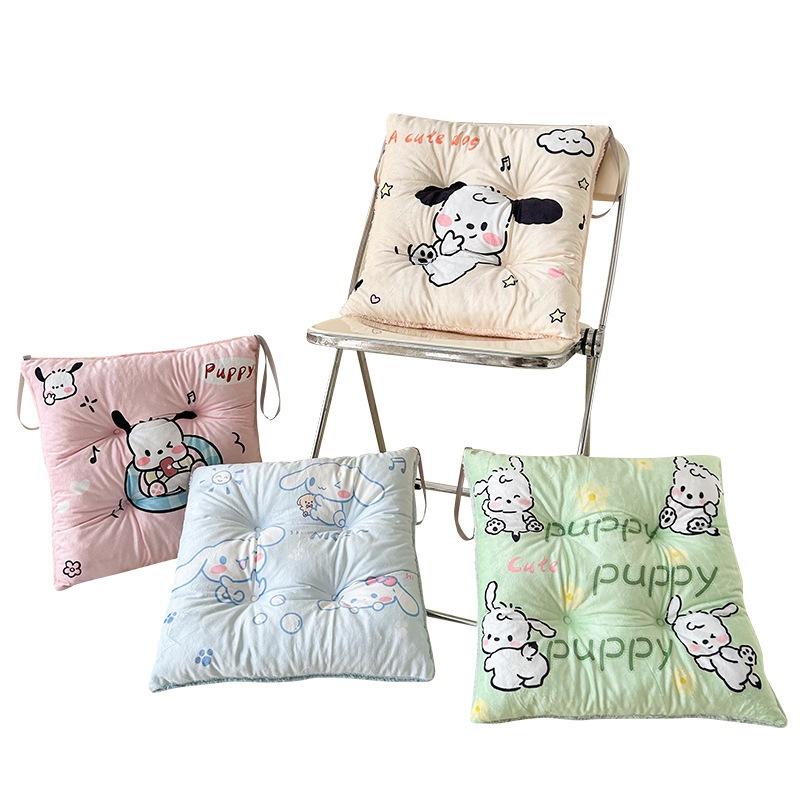 Printed Cartoon Student Dormitory Chair Cushion / Cute Seat Pad for Office, Study / Anti Slip Seat Cushion