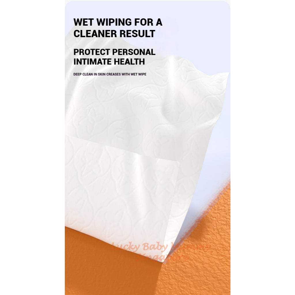 【3Packs/box】Manhua Hanging Toilet Wet Wipes 80pcs