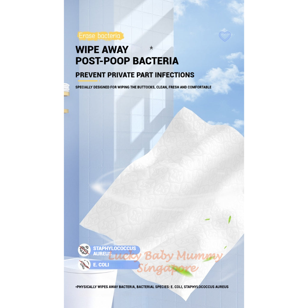 【5Packs/box】Manhua Moist Toilet Paper 40 Sheets