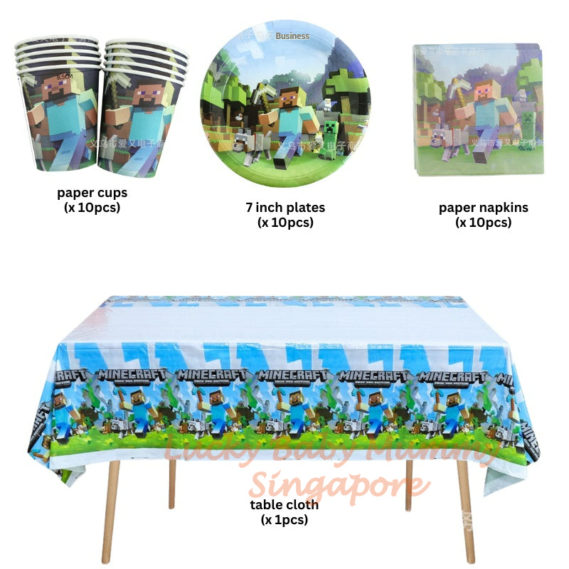 Minecraft Party Supplies SET