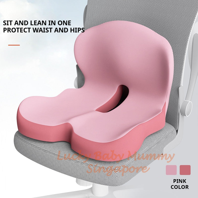 L-Shaped Memory Foam Cushion | All-Day Comfort  | Anti-Slip Seat & Back Support Pillow