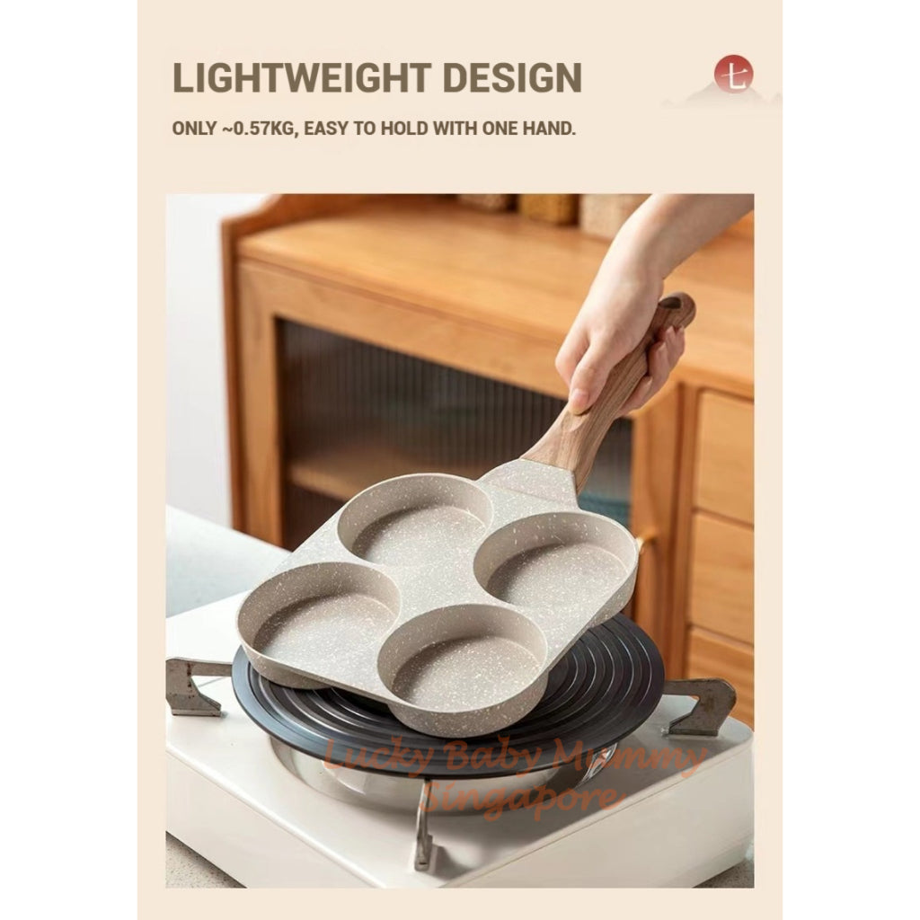 Maifan Stone 4-Hole Non-Stick Egg Burger Pan