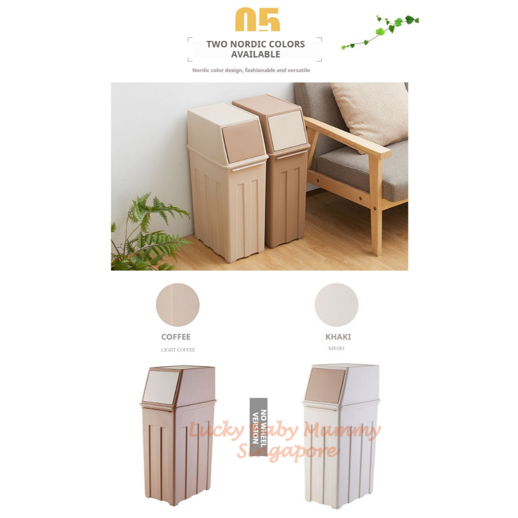 30L Large Flip Top Dustbin