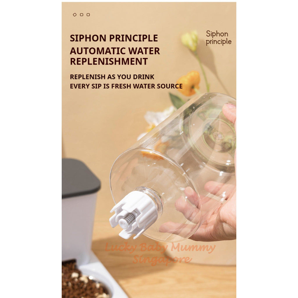 2-in-1 Pet Feeder Water Dispenser