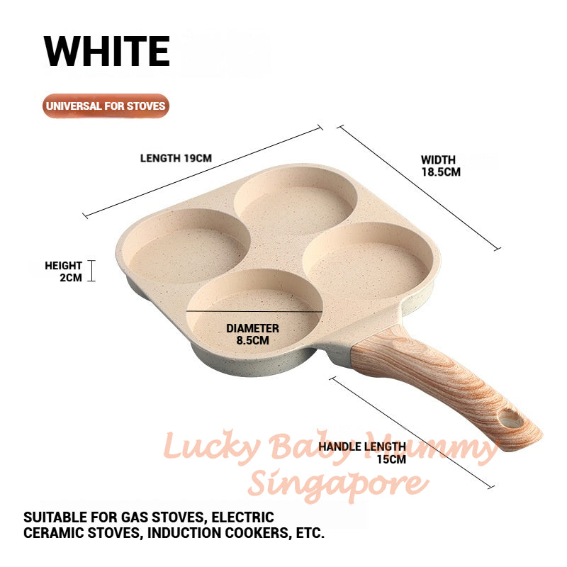 Maifan Stone 4-Hole Non-Stick Egg Burger Pan