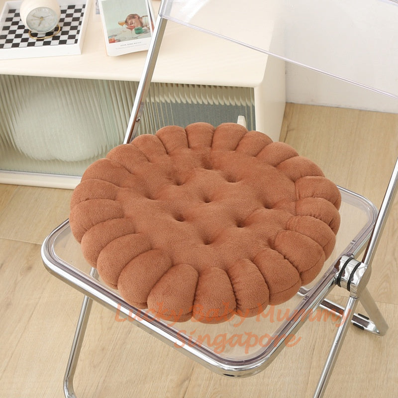 Fluffy Cookies Style Round Cushion