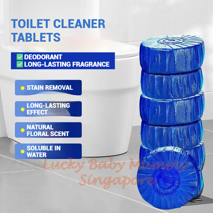 【10pcs/pack】Toilet Bowl Cleaner Tablet /Deodorizing Stain Remover Bleach Toilet Tablet