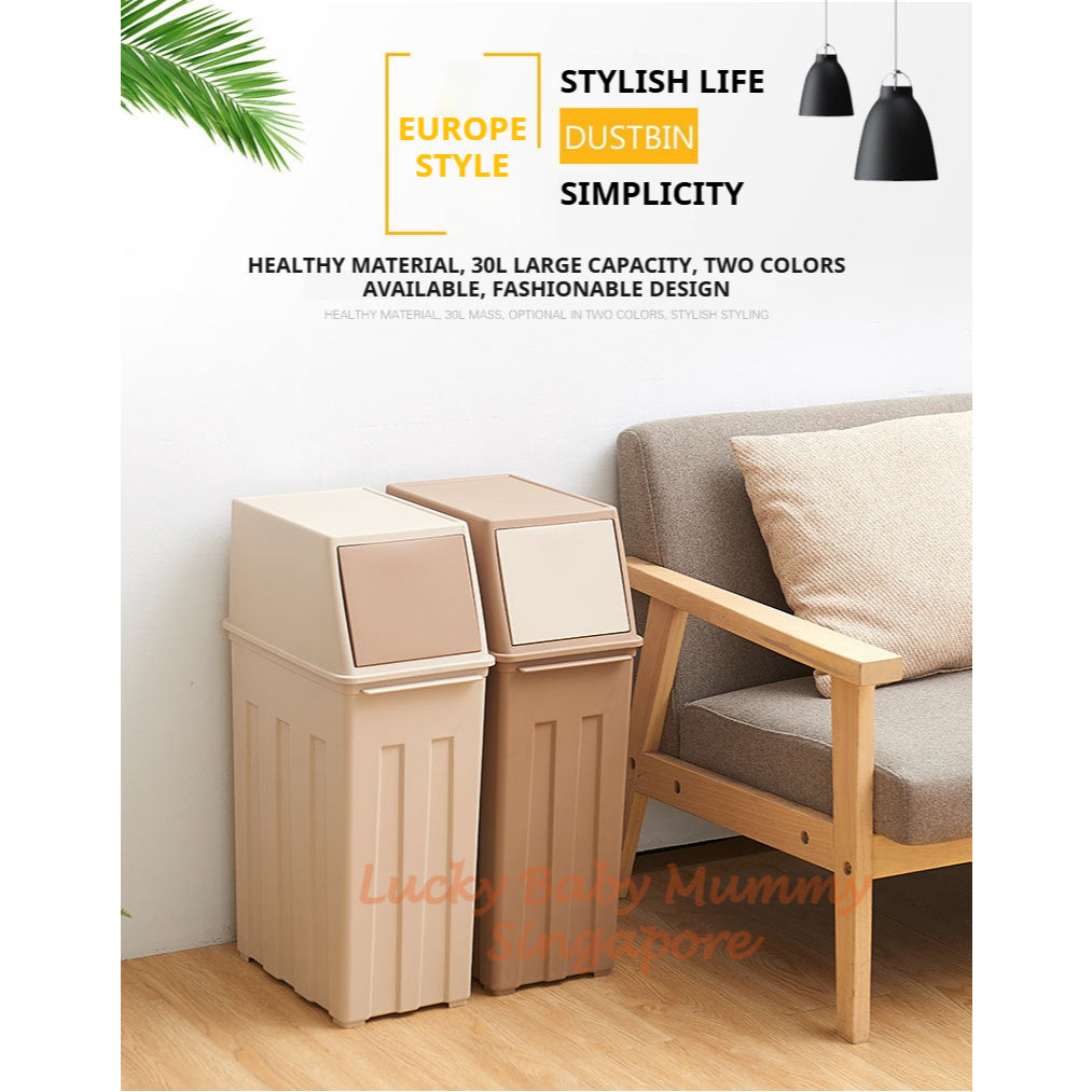 30L Large Flip Top Dustbin