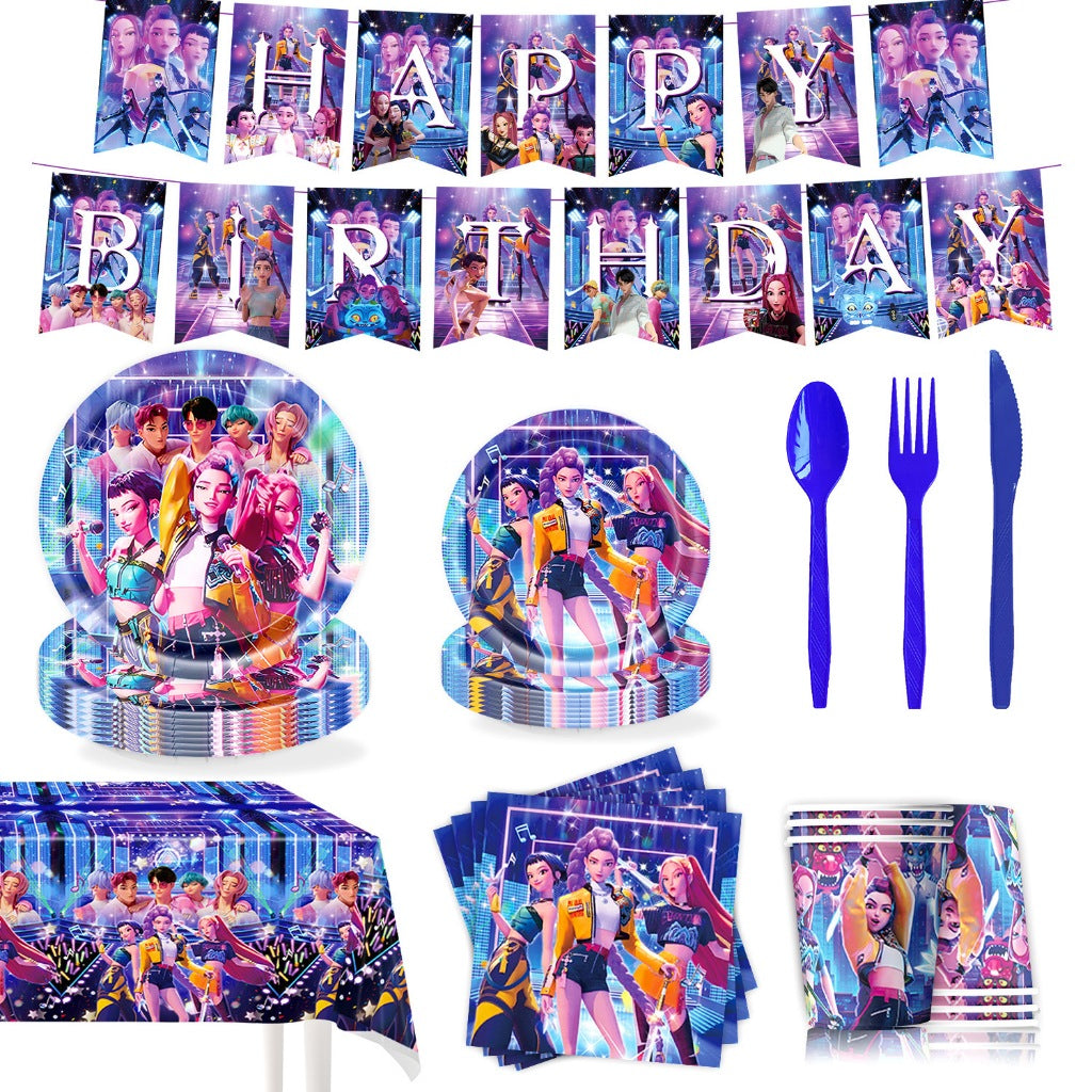 Kpop Demon Hunters Party Supplies SET
