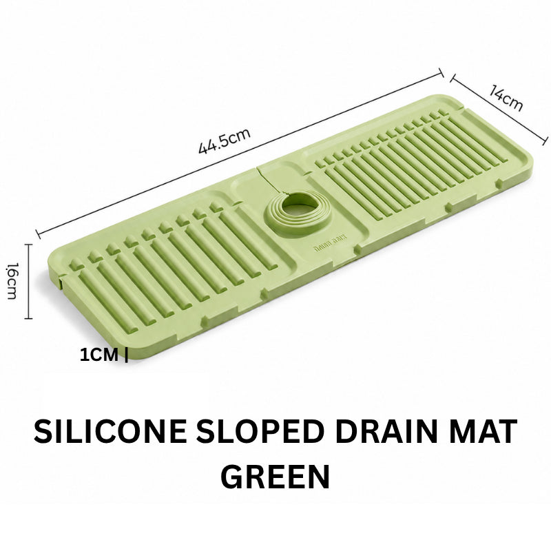 Sloped Sink Splash Guard - Green