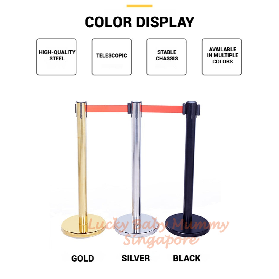 Retractable Queue Pole 2 Meter