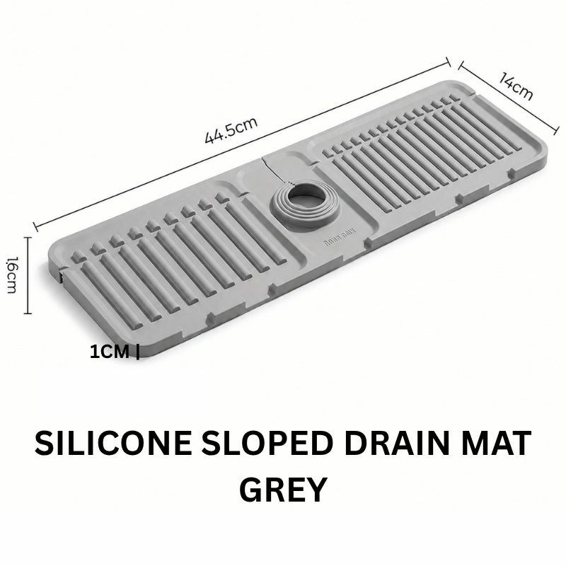 Sloped Sink Splash Guard - Grey