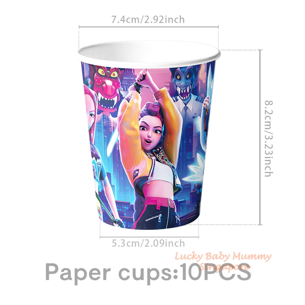 Kpop Demon Hunters Party Supplies SET
