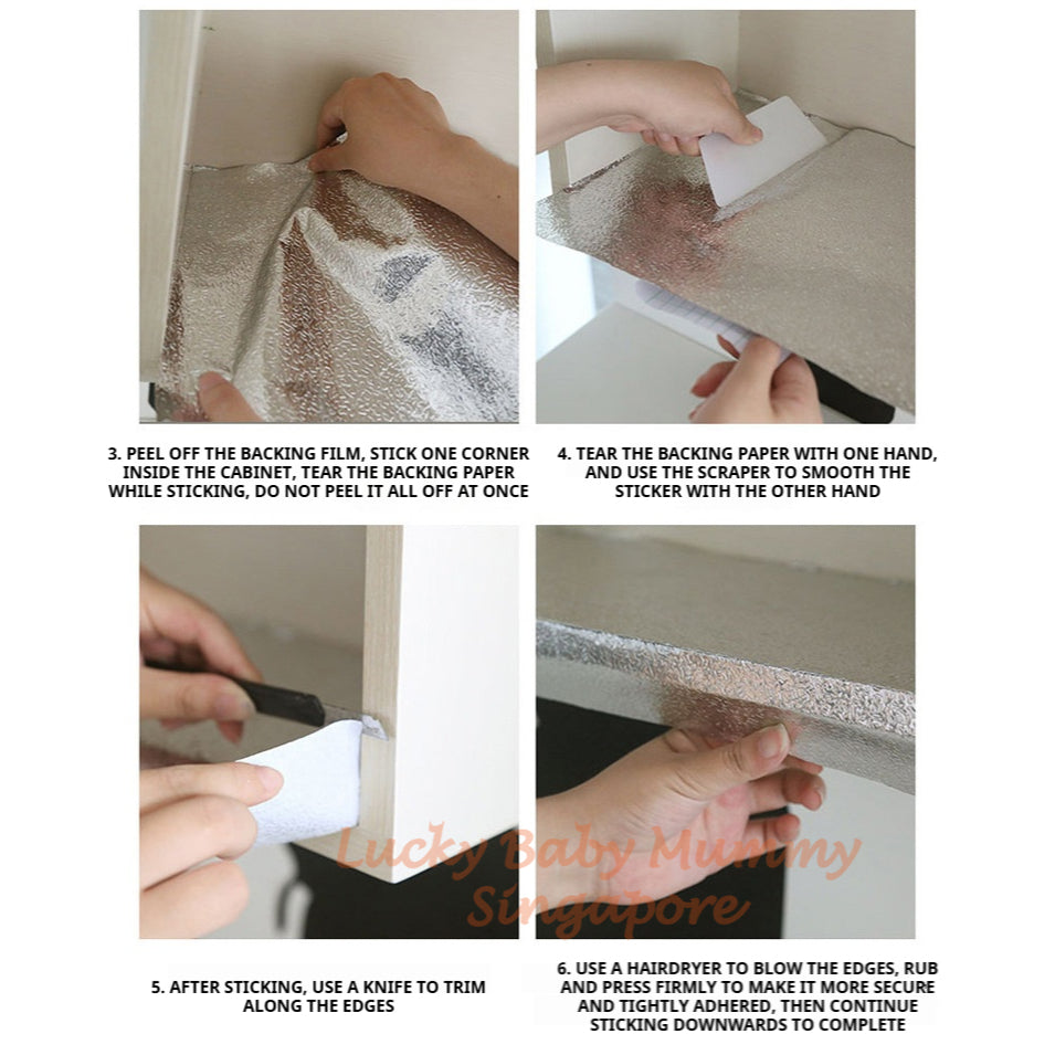 Kitchen Oil-Proof Aluminum Foil Sticker